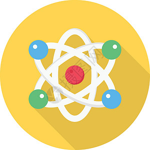 科学原子药品插图质子生物学教育技术粒子化学物理图片