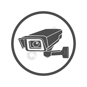 摄像机icon圆形视频监控图标 摄像机图标 空轮廓绘画警告空白警卫技术监视电子草图电子产品镜片设计图片