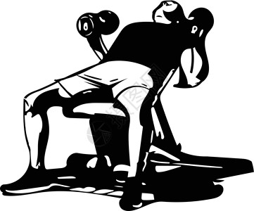 杠铃深蹲举着杠铃的男人在 gy 做深蹲肌肉草图男性运动员福利竞赛动机举重力量训练设计图片