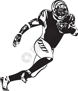 船尾美式足球球员它制作图案绘画玩家团队院子职业联盟运动服头盔活动娱乐设计图片
