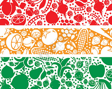 多彩水果混合水果蔬菜拼盘生活菜单柠檬食品厨师烹饪插图营养浆果橙子设计图片