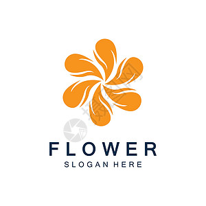 花朵装饰标签的花朵设计矢量酒店精品树叶沙龙横幅插图商业假期瑜伽标识设计图片