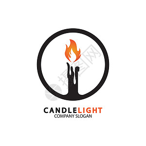 蜡烛元素蜡烛灯图标标志设计矢量模板芳香生日灯芯烛光石蜡辉光标识庆典收藏教会设计图片