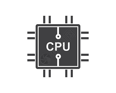 电路板线 cpu 芯片图标标志插图 vecto科学半导体技术显卡内存计算电子产品记忆木板打印图片