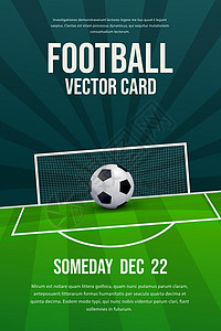 足球队足球传单海报设计活动公告运动优胜者联盟营销竞赛比赛团队插图设计图片