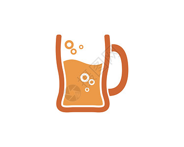 冷饮手机端模板啤酒标志图标矢量插图设计干杯线路餐厅大麦木头饮料派对格子泡沫收成设计图片