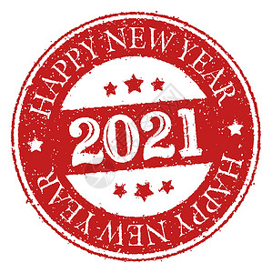 海豹免抠素材2021 年新年橡皮戳图案邮票海豹书法墨水烙印插图标签问候语红色商业设计图片