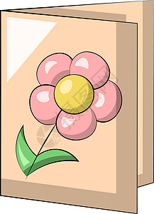 粉色数字插图单元素贺卡 在科罗拉多画插图设计图片
