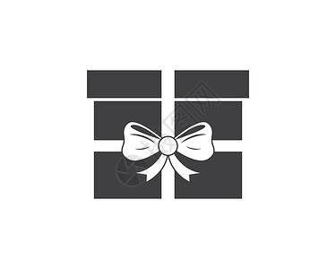 礼盒图标礼品盒标志矢量 ico红色纪念日白色周年插图庆典装饰问候语丝带正方形设计图片