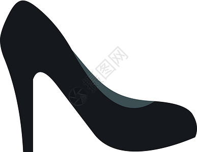 西米兰黑色高跟鞋衣服造型女孩脚跟收藏街道魅力时装社论女士设计图片