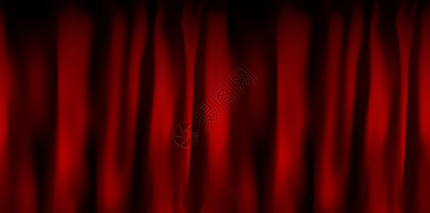装饰红色幕布逼真的彩色红色天鹅绒窗帘折叠起来 在家里的电影院选择幕布 它制作图案矢量展示装饰电影推介会丝绸娱乐剧院布料艺术风格设计图片