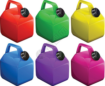 笔芯五颜六色的气体容器设计图片