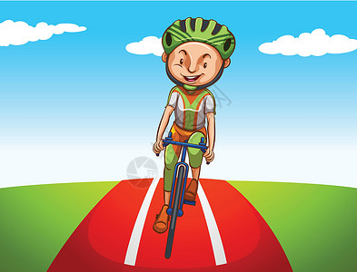 自行车车道星盘列表活动场地练习乐趣卡通片绘画锻炼车道公司运动设计图片