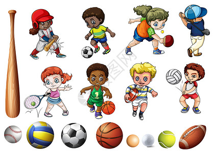 玩球的男孩孩子们玩球相关运动设计图片