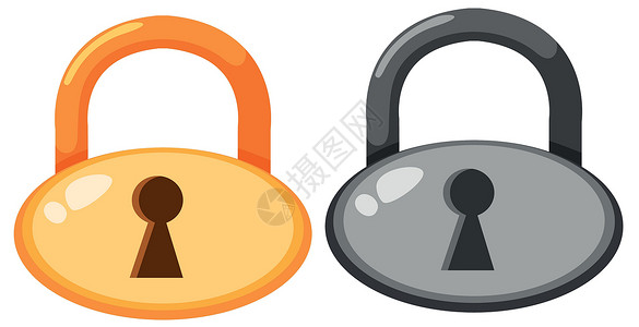 锁剪贴画一套密码锁图标设计图片