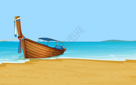 布比斯湾泰国夏日海滩带子海洋异国天堂卡通片海岸文化海景阳光天空设计图片