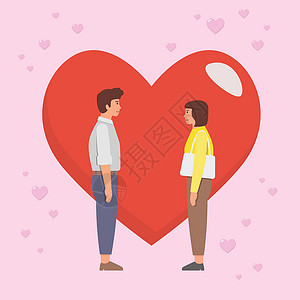 茉莉白茶恩爱的情侣正在大声接吻浪漫女性家庭情感妻子婚礼感情男朋友丈夫卡通片设计图片