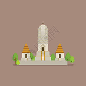 泰国天梯佛塔历史古白庙设计图片