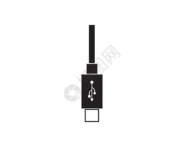 插座图标usb 图标矢量图黑色插座硬件驾驶贮存插头磁盘电脑技术力量设计图片