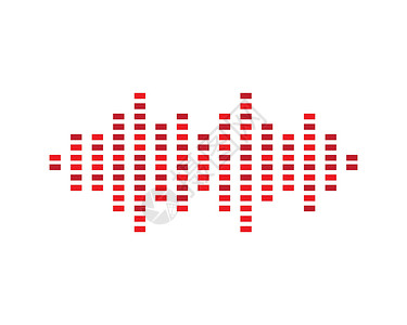 声波矢量图标插图设计派对海浪音乐均衡器放大器歌曲波形工作室嗓音频率图片