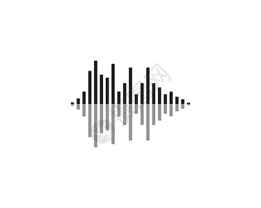 声波矢量图标插图设计玩家体积均衡器技术频率派对放大器录音机海浪艺术图片