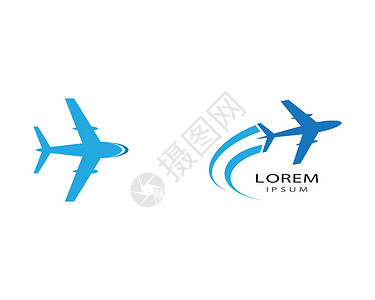 制作飞机素材飞机符号矢量图标它制作图案喷射航班速度运输翅膀飞行员天空插图航空公司车辆设计图片