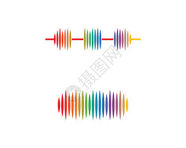 声波矢量 ico墙纸技术立体声光谱工作室均衡器录音机派对波形收音机图片