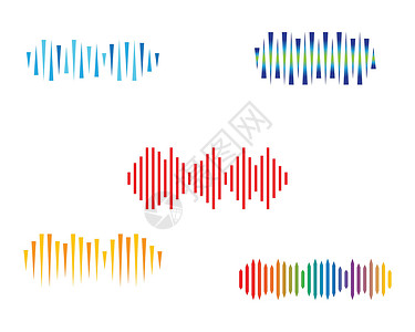 声波矢量 ico光谱均衡器体积录音机放大器收音机嗓音音乐立体声波形图片