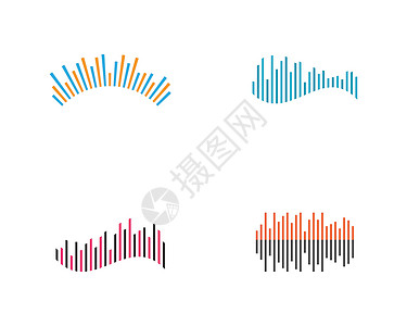 声波矢量 ico技术放大器频率光谱均衡器音乐酒吧海浪收音机歌曲图片
