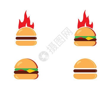 边吃边玩汉堡矢量 ico芝士沙拉插图面包营养小吃牛肉包子卡通片洋葱设计图片
