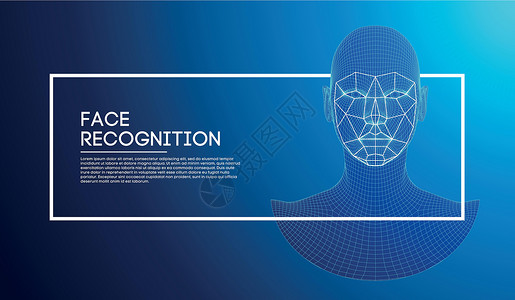 二代身份证机器人蓝眼睛机器人与详细的虹膜和瞳孔 具有传感器和面部身份的面部识别概念  3D扫描密码验证商业检测探测插图鉴别电脑鸢尾花技术设计图片