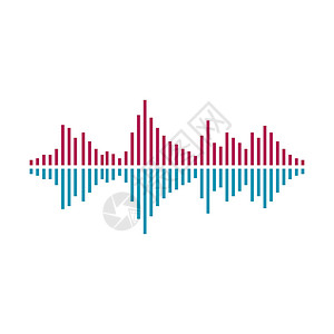 声波矢量 ico玩家均衡器工作室酒吧体积频率波形收音机黑色嗓音图片