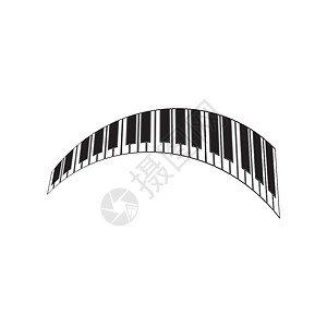 钢琴标志和符号矢量钥匙音乐插图音乐家乐器键盘音乐会商业艺术公司设计图片