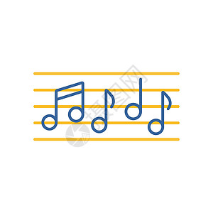 乐谱符号素材五线谱和音乐笔记矢量 ico作曲家标识乐队钥匙职员高音旋律奏鸣曲床单分数设计图片