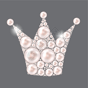 珍珠皇冠公主皇冠珍珠背景矢量图礼物电路技术框架骑士贵族青蛙衣服乐趣魔法设计图片