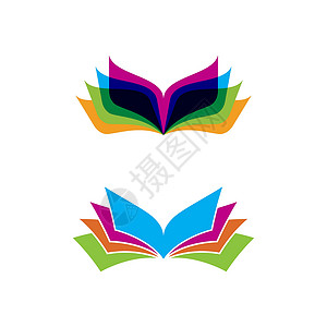 书籍设计模板书籍矢量图标设计它制作图案图书馆学校商业插图标识教育身份字典杂志科学设计图片