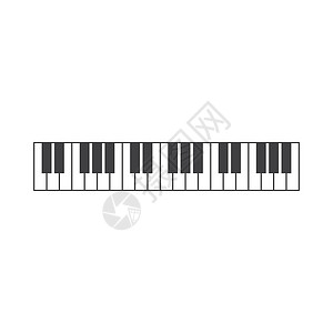 音乐钢琴钢琴图标 vecto艺术插图商业乐器爵士乐贴纸音乐会娱乐工作室钥匙设计图片