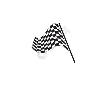 白色旗赛旗图标简单设计赛旗日志赛车运动摩托车越野商业竞赛汽车精加工优胜者技术设计图片