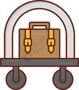 行李推车行李插图卡车货运运输叉车工业仓库胶带大车物流设计图片