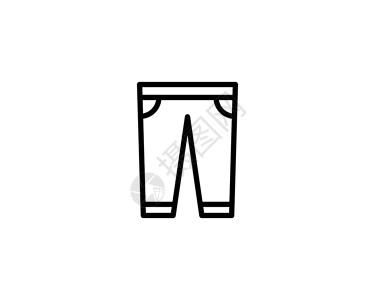 服饰类图标裤子裤子线图标 用于移动概念和网页设计的线性风格标志 运动裤轮廓矢量图标 符号标志插图 矢量图形设计图片