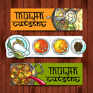 泰国咖喱空白模板 450x450 RG香料盘子面包蔬菜插图烹饪金属杯子绘画美食设计图片
