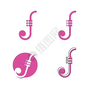 爵士乐器爵士音乐图标矢量插图设计娱乐海报喇叭流行音乐乐队吉他作曲家音乐会玩家艺术设计图片