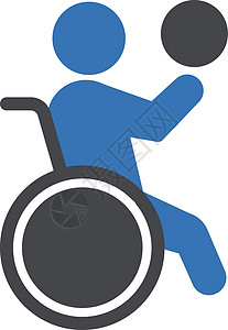 轮椅卡通片健康玩家活动运动竞赛残障场地人士运动员图片