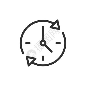 30分钟倒计时平面样式的时钟倒计时图标 白色孤立背景上的时间计时器矢量图解 时钟经营理念指针绘画间隔拨号圆圈黑色圆形数字顺时针运动设计图片