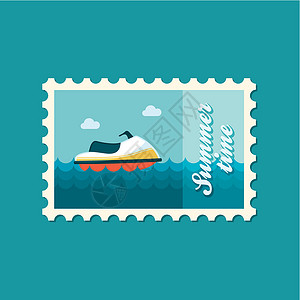 喷气滑水船喷气滑飞机平板邮票摩托艇滑雪力量摩托车速度发动机运输邮政邮票自行车设计图片