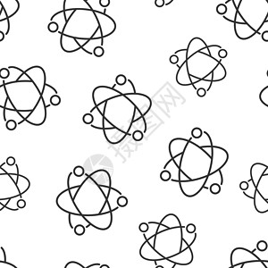 微以致远科学图标 以平板样式 Dna 单元格矢量插图 以白色孤立背景显示 分子进化无缝模式业务概念药品实验室轨道组织细胞原子活力圆圈生物设计图片