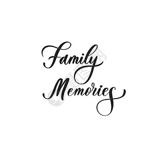 家庭回忆-专辑的书法题词背景图片