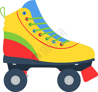 儿童旧鞋素材滑冰滑鞋说明设计图片