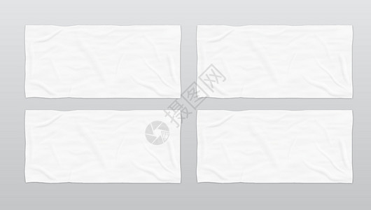 纤维毛巾白软白色海滩毛巾品牌设计图片