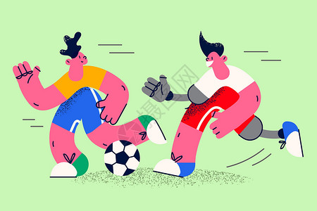 自病症儿童快乐的残疾男孩和朋友在户外踢足球设计图片
